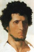 Jean Leon Gerome Head of a Peasant of the Roman Campagna china oil painting reproduction